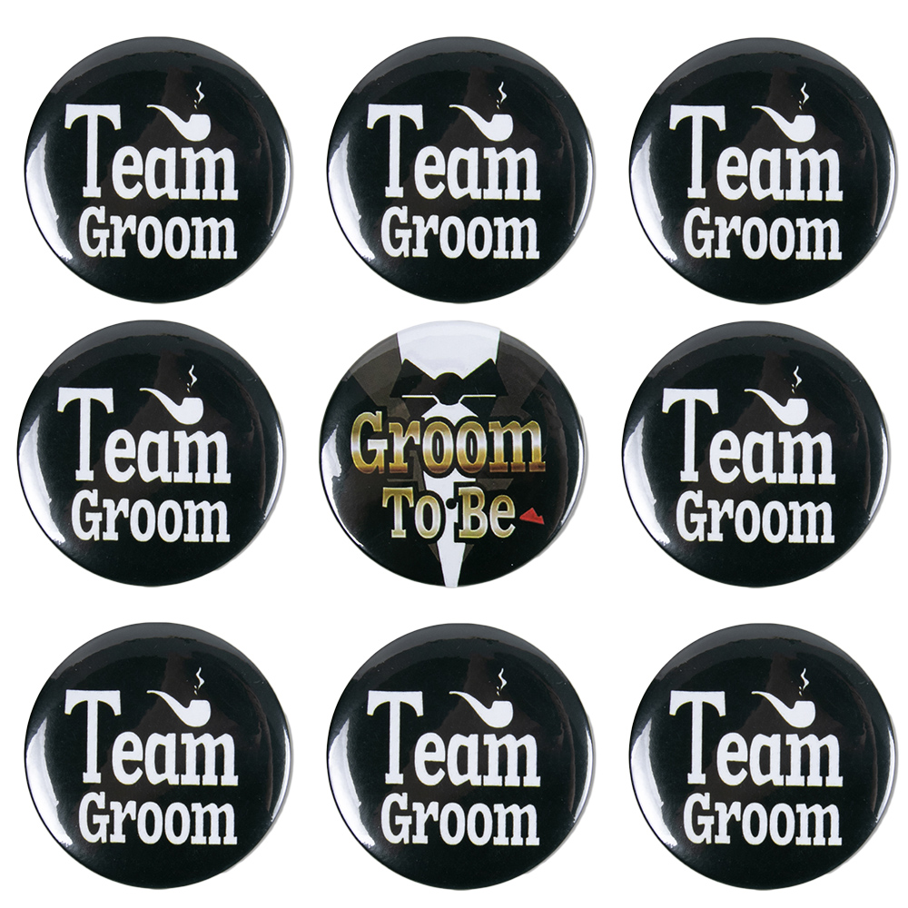 Men'S Grooming Gift Ideas - 1-12pcs 학사 파티 배지 핀 팀