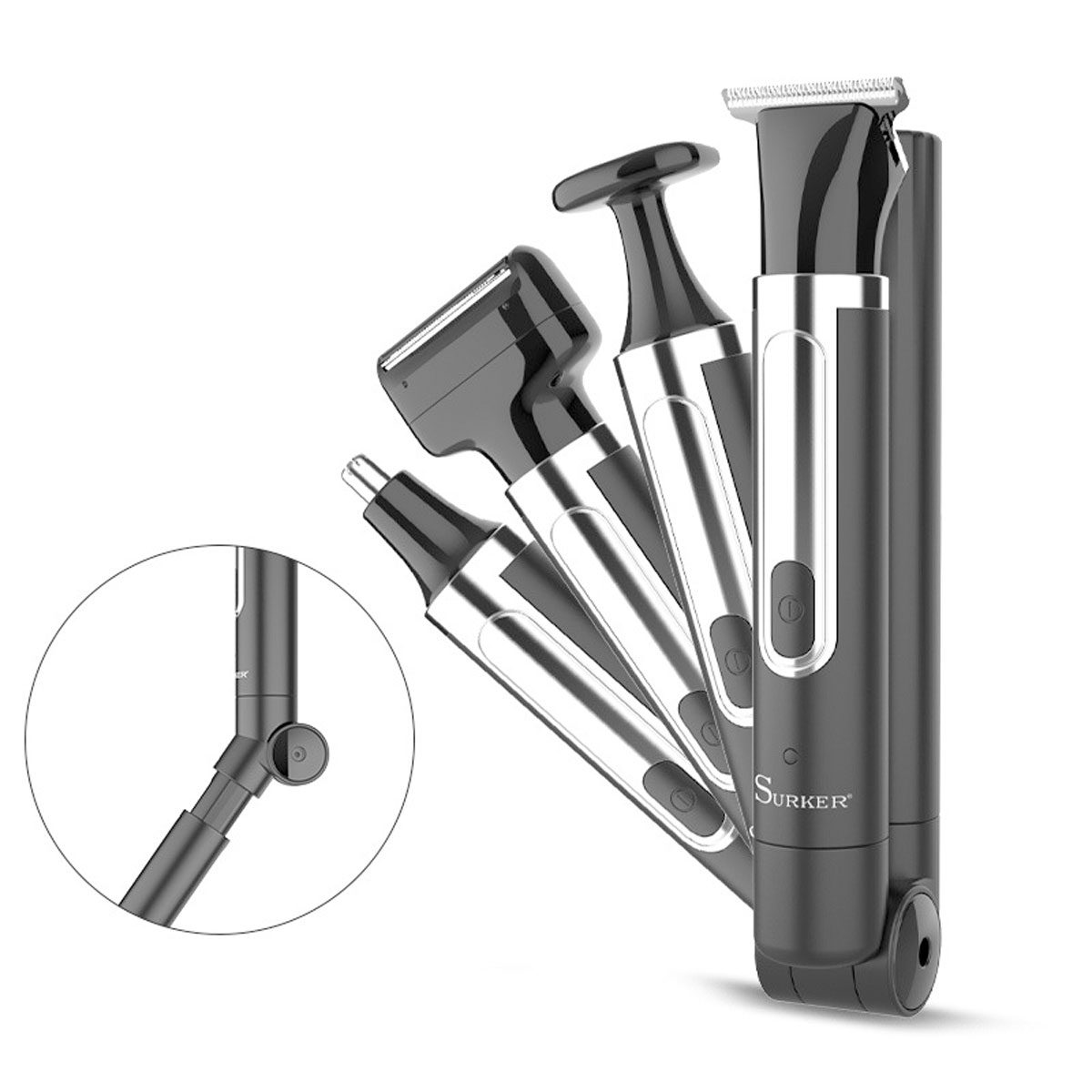 Men'S Grooming Ear Hair - 남성용 서커 4-in-1 면도기 그루밍 키트,