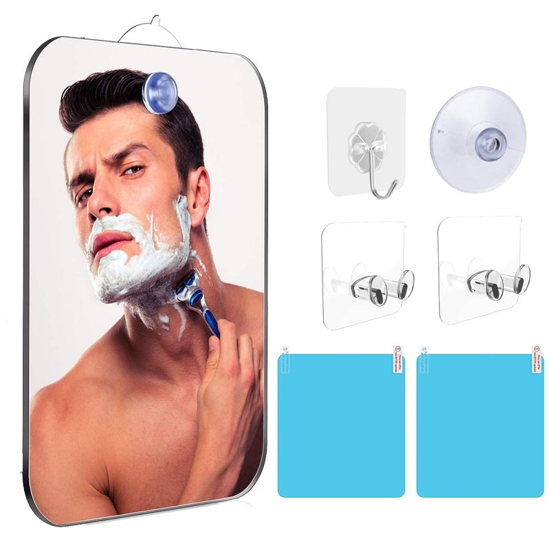 Men'S Grooming Mirror - 재사용 가능한 흡착컵이 있는 아크릴 샤워