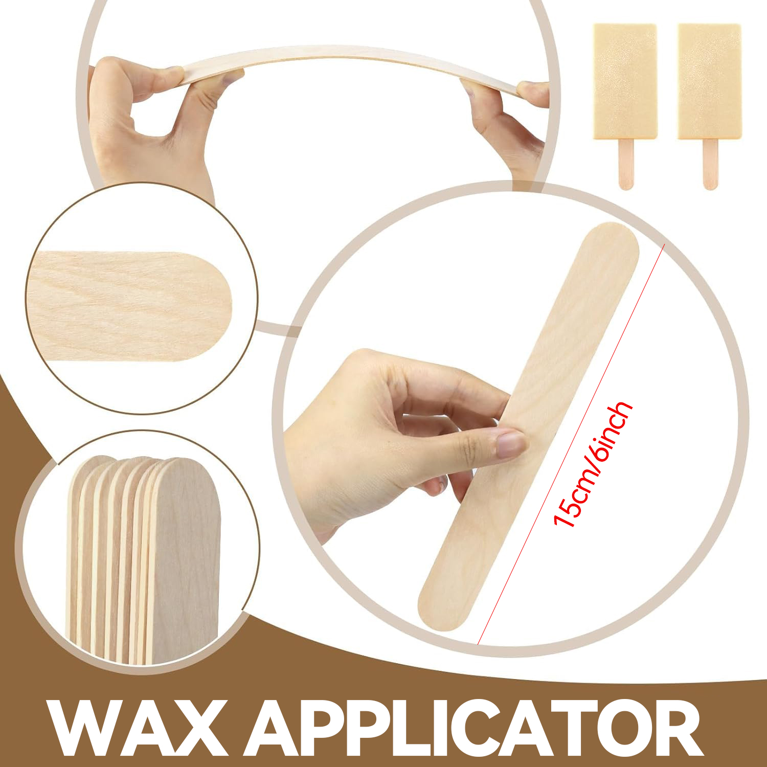 10개입 일회용 천연 나무 왁싱 스틱, 15CM 다용도 - Hair Wax Stick 리뷰 및 가격