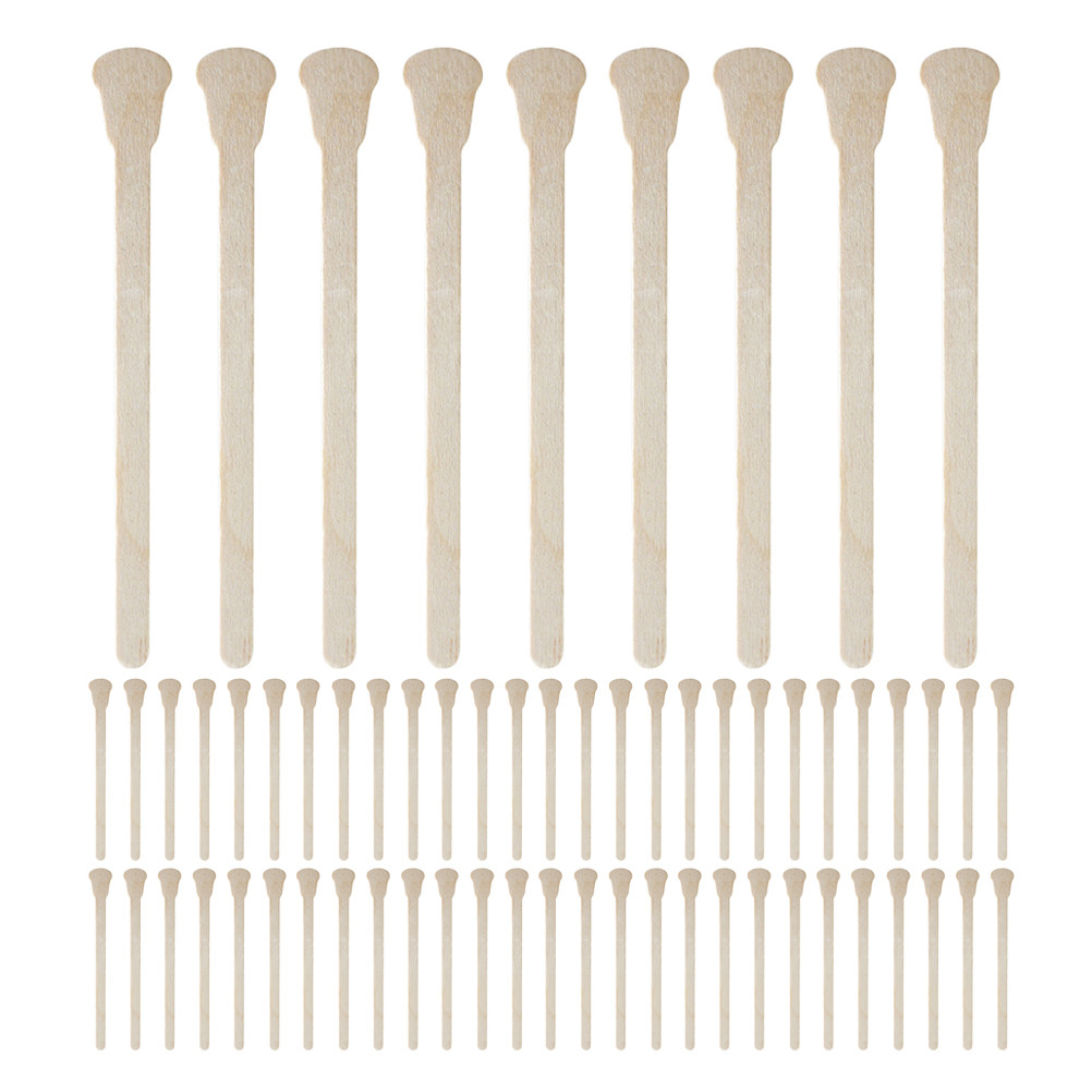 100Pcs 튼튼한 나무 왁스 스틱 일회용 메이크업 어 - Hair Wax Stick 리뷰 및 가격