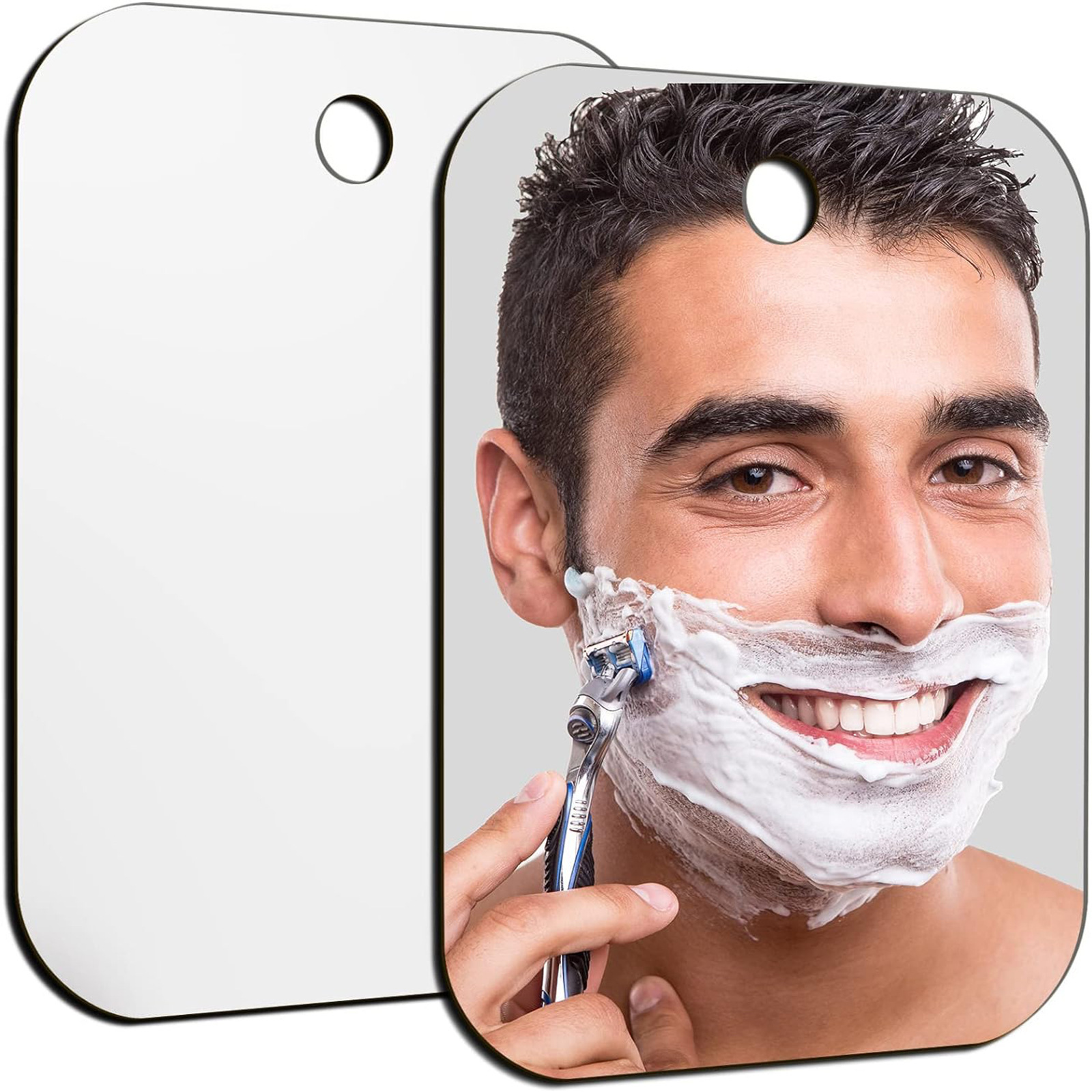 재사용 가능한 흡착컵이 있는 아크릴 샤워 거울 1개,  - Men'S Grooming Mirror 리뷰 및 가격